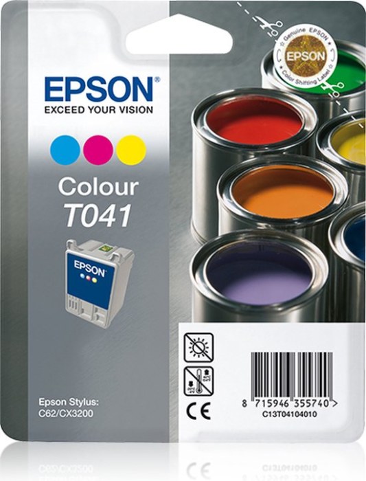 Epson T041 Colour Yellow, Cyan,Magenta