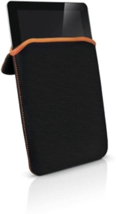 Tablet Neoprene Sleeve 10 inch - Wear it zwart met rode biez.