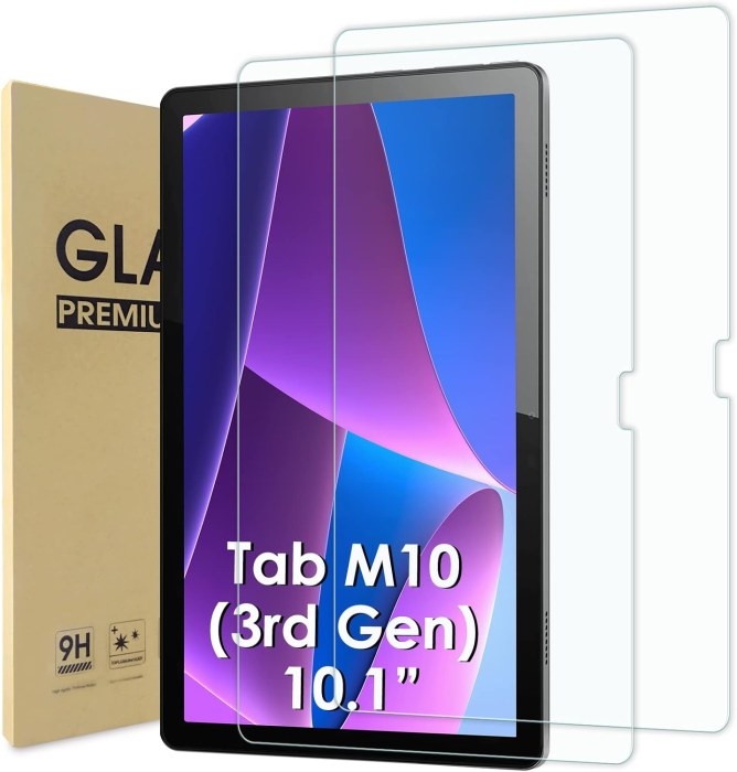 WD&CD 2 stuks schermbeschermer compatibel met Lenovo Tab M10 3rd Gen 10,1 inch, gehard glas film vervanging voor Lenovo Tab M10 3e generatie TB-328F/TB-328X