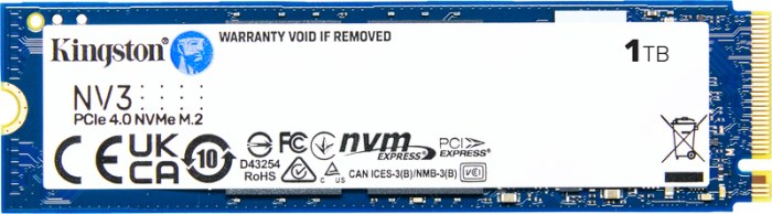 Kingston | 1TB NVMe SSD | M.2 | Gen4 | 6.000MB/s Lezen | 4.000MB/s Schrijven