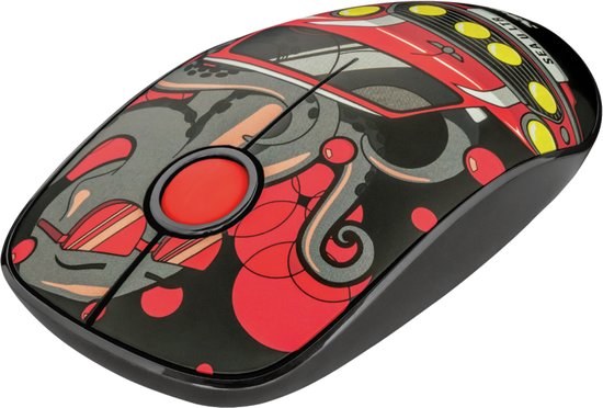Trust Sketch - Stille Draadloze Muis - Multi color afbeelding.