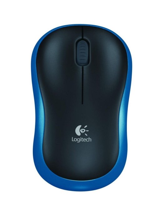 Logitech M185 | Draadloze Muis | Links- en Rechtshandig | RF | 1000 DPI | Zwart/Blauw