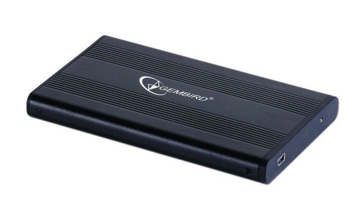 Gembird EE2-U2S-5 | USB 2.0 2.5" SATA HDD Behuizing | Aluminium | Mini-USB
Gembird logo