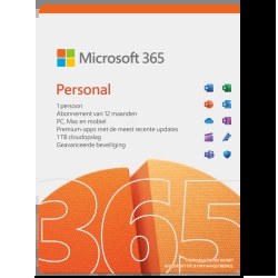 Microsoft 365 Personal | 1 Persoon 1 jaar | Inclusief updates