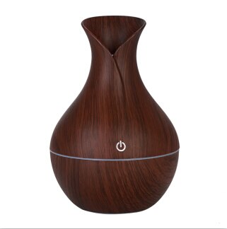Elektrische luchtbevochtiger aroma olie diffuser ultrasone hout luchtbevochtiger USB cool mini