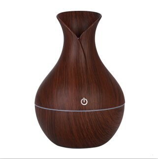Elektrische luchtbevochtiger aroma olie diffuser ultrasone hout luchtbevochtiger USB cool mini