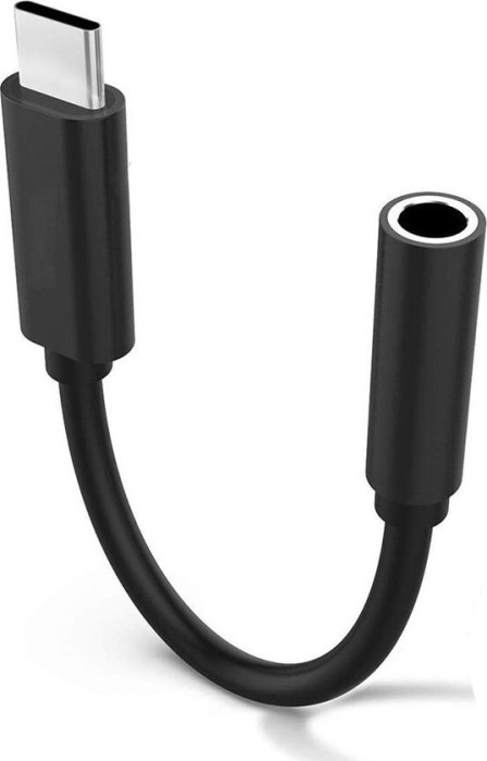 High Quality Digital USB-C naar 3.5mm AUX Audio Adapter met DAC - Zwart.