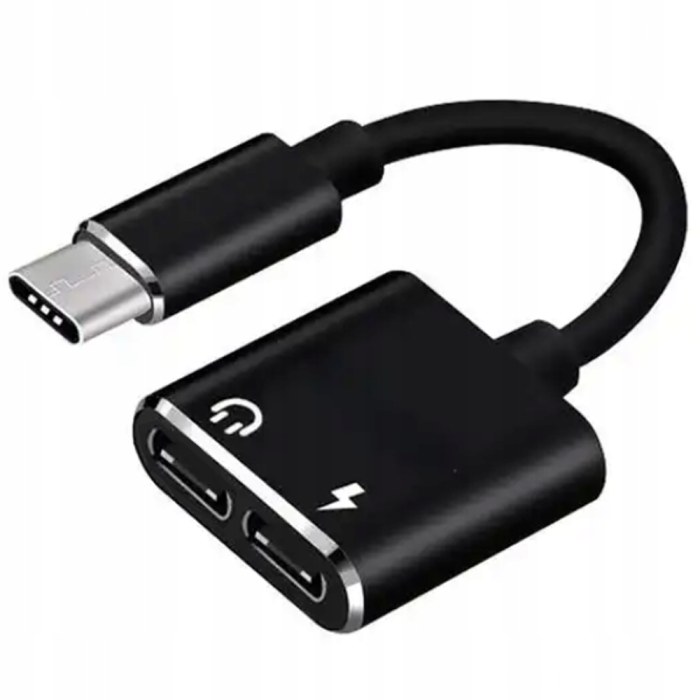 Kabeltje USB-C naar 2 x USB-C
