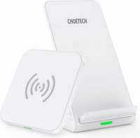 Choetech QI draadloze oplader standaard T524-S 10W+wireless charger