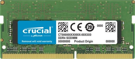 Crucial - Laptopgeheugen - CT32G4SFD832A - 32GB - DDR4 - SODIMM - 3200MHz - 1 x 32 GB