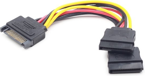 Cablexpert 0.15 m platte SATA-voedingskabel