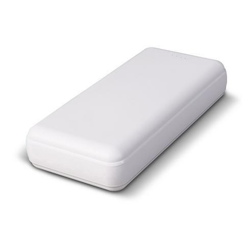 Sinuo Powerbank kleur wit 2 USB Output / 36000mAh.