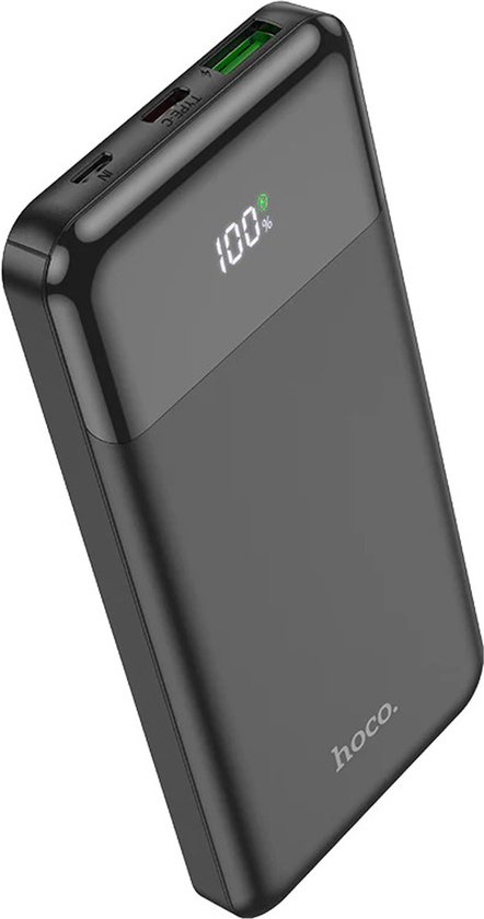 Hoco J72 Ultra Dunne USB Powerbank 10.000 mAh kleur Zwart