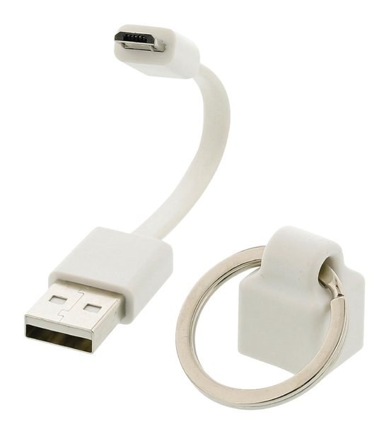 Valueline VLMP60410W0.10 Usb 2.0 Kabel A Male - Micro-b Male Plat 0.1 M Wit