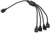 Premium 4Pin Fan Splitter Kabel - Fan - PWM - Computer Case - 1 naar 4 Fan Splitter Kabel - Adapter Kabel voor Computer of Mining Rig