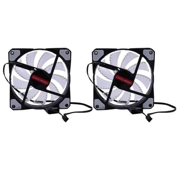 Coolmoon 120mm 15 licht streamer led pc-behuizing koelventilator ultra stille computer led