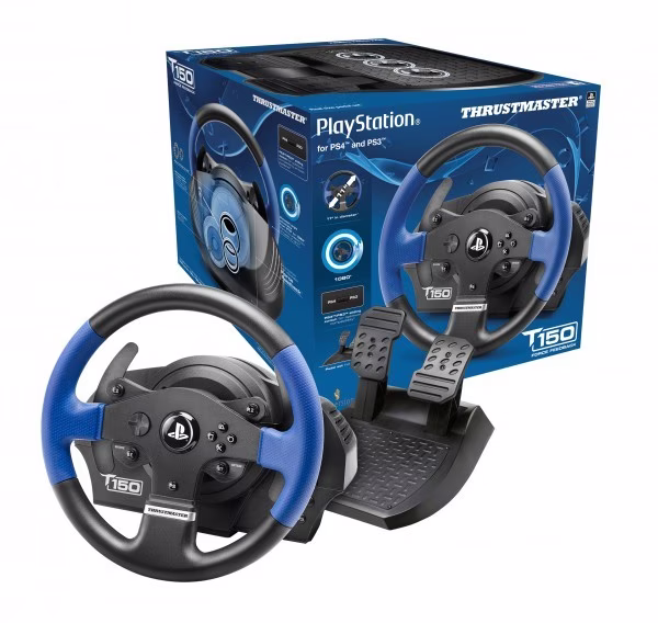 Thrustmaster Gamecontroller T150 RS Blauw/ Zwart.