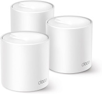 TP-Link Deco X1500 (Pack of 3) WiFi 6 AI Mesh AX1500 Dual Band 2.4GHz / 5GHz, Range up to 600 m², 3 x Gigabit Ports Per Unit, Band 160MHz Channel, ODFMA, 1024QAM, White