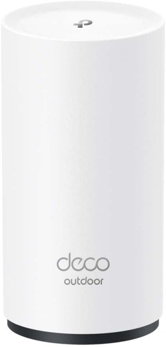 TP-Link Deco X50-Outdoor Wi-Fi 6 Mesh WLAN Set(1 Pack), AX3000 Dualband Router &Repeater (Range up to 230 m2, Supports 802.at PoE, Ideal for Outdoor Use, WPA3) White