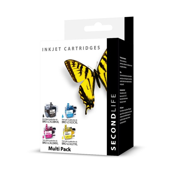 SecondLife - Multipack Brother LC 422 XL