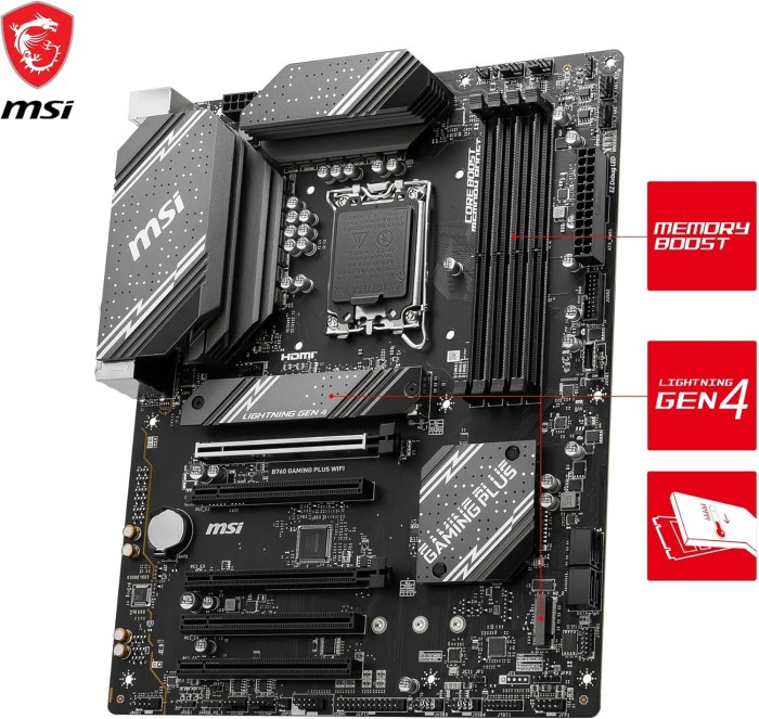MSI 7D98-007R B760 GAMING PLUS WIFI