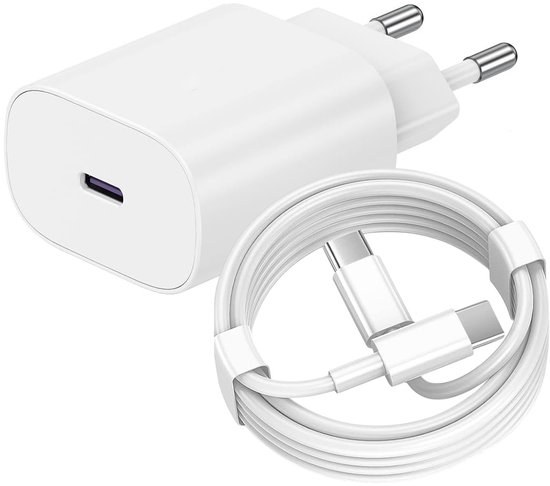 C - C 20W Power Adapter + Data Cable.