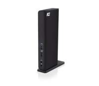 ACT AC7049 | USB-C/A Multiport Docking Station | 2x HDMI 2048x1152 + Ethernet + 6x USB + Audio | Zwart