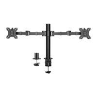 ACT AC8326 | Verstelbare Monitor-bureaubeugel | Tot 32" | Max 12kg | VESA 100x100 | 2 Monitoren"