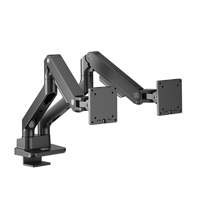 ACT AC8342 Premium | Verstelbare Monitor-bureaubeugel | Tot 35" | Max 20kg | VESA 100x100 | 2 Monitoren"