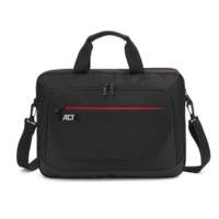 ACT Suburb 15.6" Laptop Schoudertas | Gemaakt van Gerecycled Plastic | Zwart"