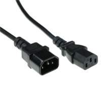 ACT AK5165 | 0,9 m Stroomkabel | C14 naar C13 | Zwart | 230V / 6A | Voor UPS & PDU