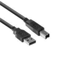 ACT AC3031 | USB 2.0 | USB-A naar USB-B | 0,5m | Zwart