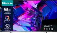 Hisense 100U7KQ 100" | Grote 4K Ultra HD Mini LED Smart TV | VIDAA U + Wifi | Dolby Vision | Local Dimming voor Perfect Contrast | 144Hz"