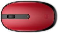 HP 240 Empire Red | Bluetooth Muis | Links- en Rechtshandig | 1600 DPI | Rood/Zwart