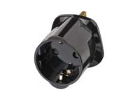 Brennenstuhl Reisadapter | Geaard | Type G (VK) naar Type F | Zwart