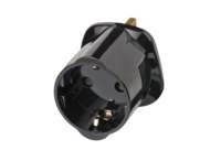 Brennenstuhl Reisadapter | Geaard | Type G (VK) naar Type F | Zwart