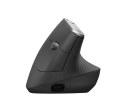 Logitech MX Vertical | Draadloze Ergonomische Muis | Rechtshandig | RF + Bluetooth + USB-C | 4000 DPI suggestie | Grafiet